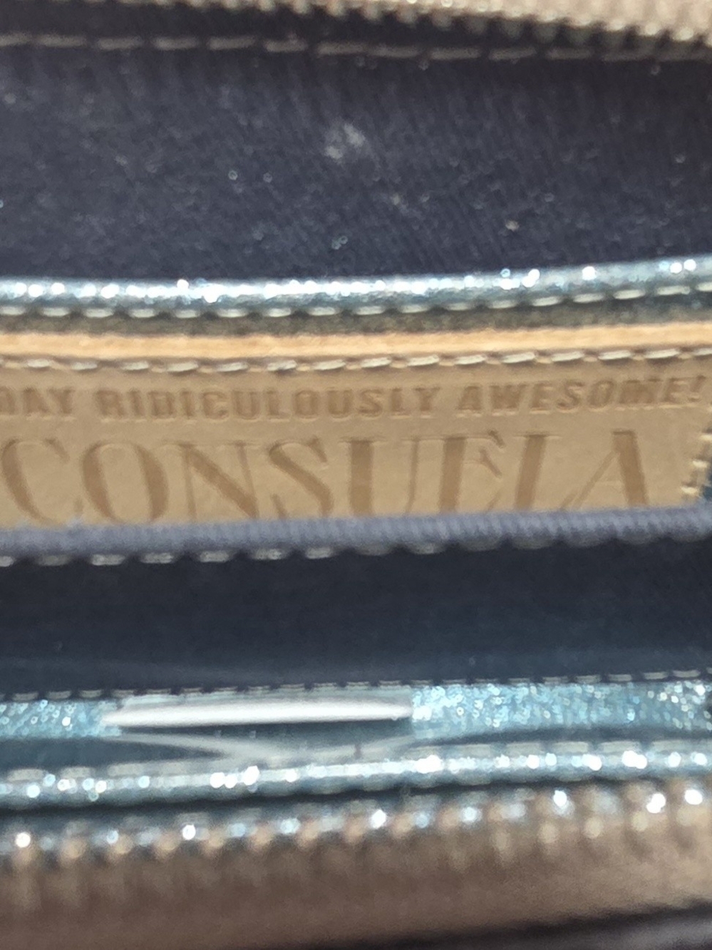 Consuela Charcoal Floral Embossed Zip Wallet - Picture 4 of 4